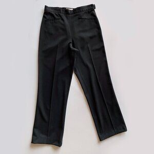 Cache Women’s Black Dress Pants Size 8 Straight Leg Career Slacks Side Zipper